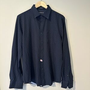 Denim & Flower Dress Shirt